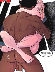 Hot interracial porn comics with deep fucking and BBC worship
