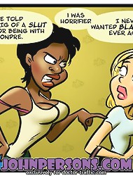 Shocking xxx commix shows lovely babe screwed with black cock