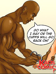 Busty cute teen whore first encounters such a huge black cock in interracial erotic comics!