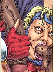 cartoon sex pictures with MILF getting DP from black slaves