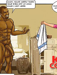 Hot cuckold comics blonde wife cheats in her husband with a hot black stud creaming her ass!