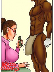 Hot interracial comic porn pics with kinky babes serving black cocks